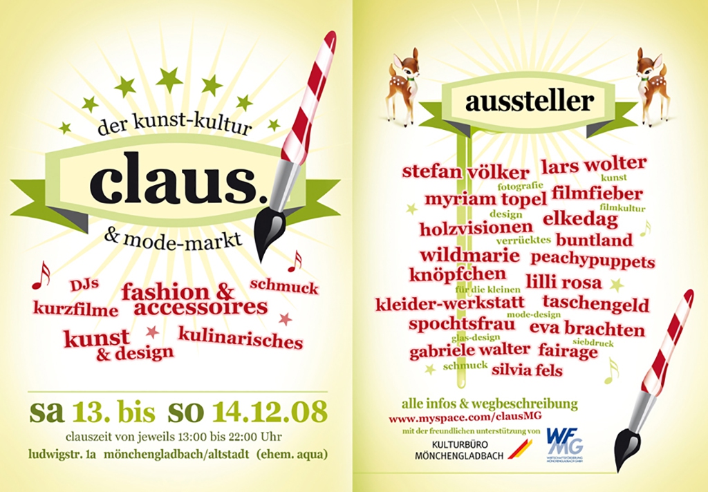 Claus 2008 Plakat Flyer