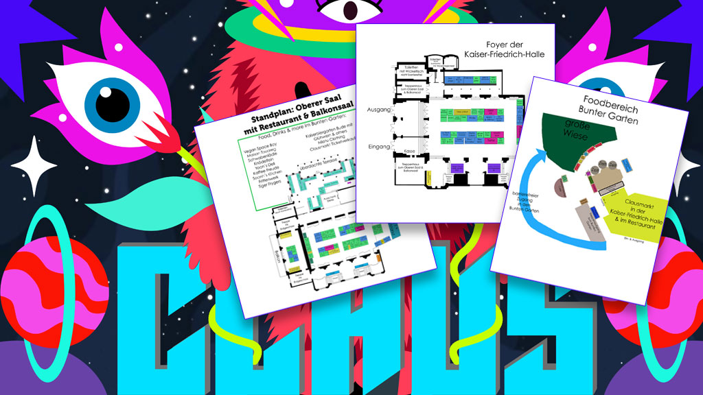 Grafik News Claus 2025 – Die Standpläne