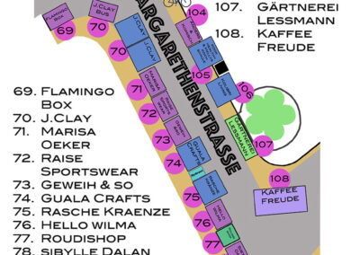 Grafik Lageplan Margarethenstrasse