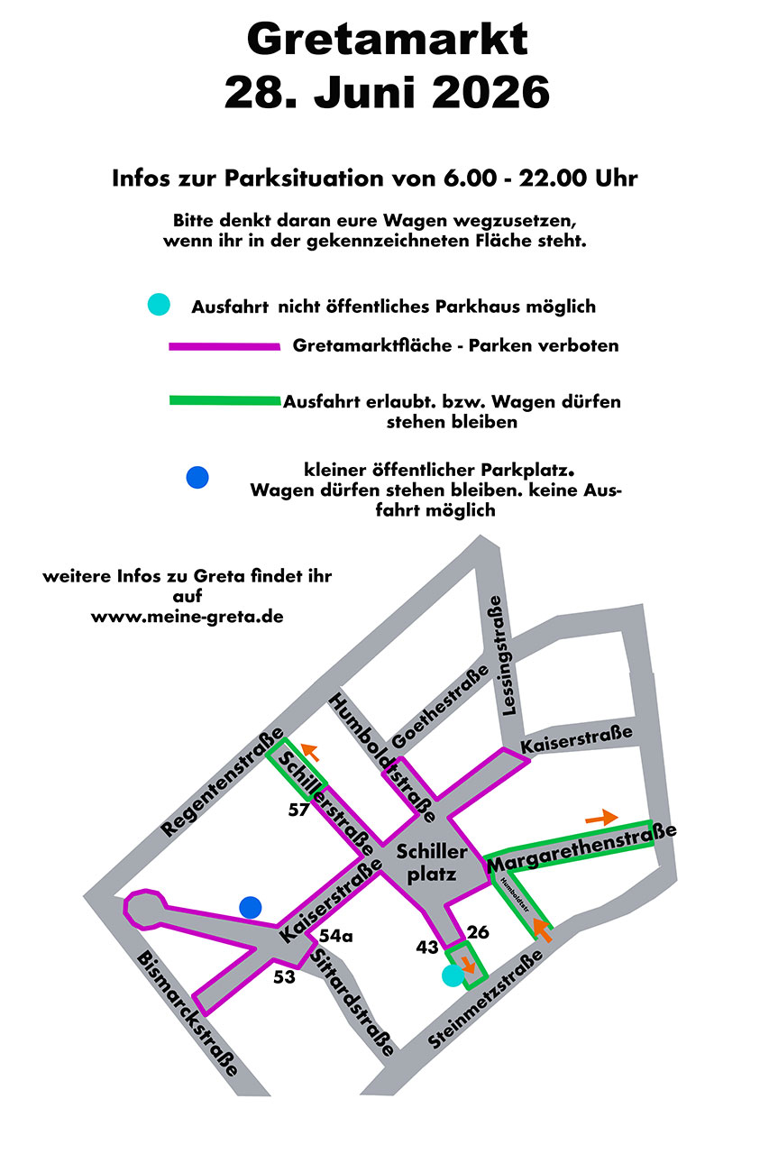 Strassensperrungen für Anwohner Grafik Greta 2026 Strassensperrungen für Anwohner