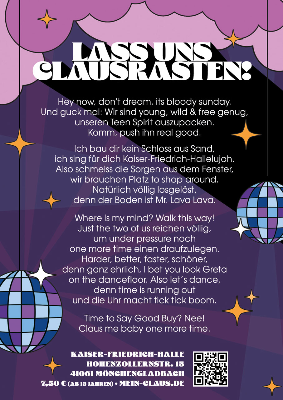 Grafik Claus 2026 Flyer